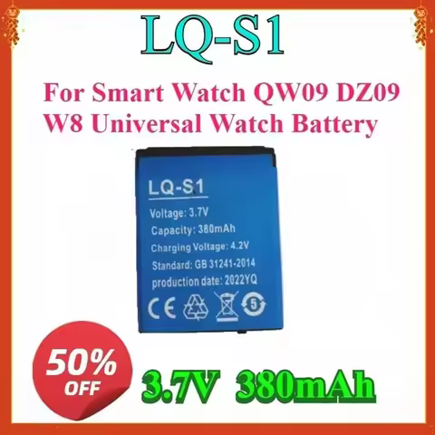For Smart Watch QW09 DZ09 W8 Universal Watch Battery New For LQ-S1 3.7V 380mAh Smart Watch Battery l