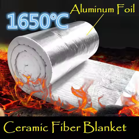 Aluminum Silicate Ceramic Fiber Insulation Blanket Zirconium 1650℃ High Temperature Boiler Insulatio