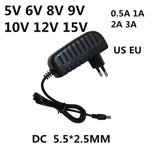 AC 110-240V to DC 5V 6V 8V 9V 10V 12V 15V 0.5A 1A 2A 3A Universal Power Adapter Power Supply Charger