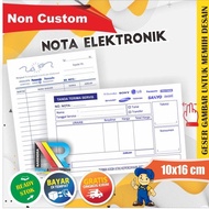 Nota Servis Elektronik 1 2 ply Ready Stok. Nota Bon Kosongan