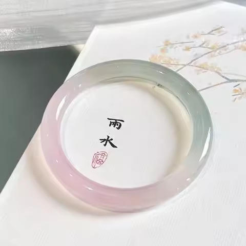 Natural Pink Jade Bangle Women Healing Gemstone Fine Jewelry Genuine Myanmar Jadeite Grade A Burma J