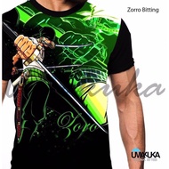 Zoro Onepiece 3d Fullprint Anime T-Shirt - Zoro biting