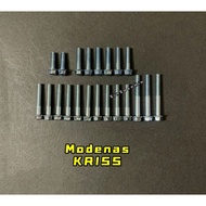 Modenas Kriss 110 Kriss 120 magnet cover magneto clutch cover engine cover screw set skru enjin