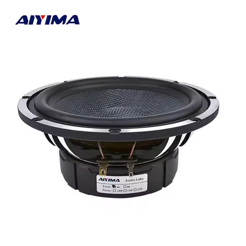 AIYIMA 6.5 Inch Car Horn Audio Midrange Bass Speakers 4 8 Ohm 80 W Woofer Home Theater Aluminum Basi