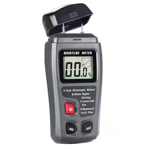 EMT01 two-pin digital wood moisture meter 0~99.9% wood moisture meter LCD display wood moisture dete