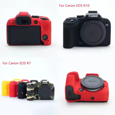 Soft Silicone Funda Protectora - Easy to Install For Canon EOS 5D Mark III IV 5D2 5D3 5D4 6D Mark II