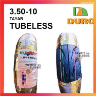 ❂VESPA V100 350-10 DURO TAYAR TUBELESS TYRE SCOOTER 3.50-10