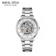 Solvil et Titus Enlight 3 Hands Mechanical Silver Stainless Steel Bracelet Men Watch W06-03305-001