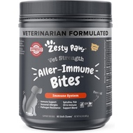 Zesty Paws Dog Allergy Relief - Anti Itch Supplement - Cheese - 90 Count - Omega 3 Probiotics for Do