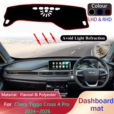 Car Dashboard Pad for Chery Tiggo 4 Pro Cross Tenet T4 Ebro S400 2024~2026 Liner Mat Sunshade Pad Ca