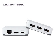 Network USB 3ports Print Server Adapter White