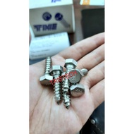 Deskrup ss304 5/16x1 inch key 13 hex screw m8 x 25 m8x25 lag screw sus 304 ss304 stainless 5/16 x 1 