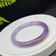 精品 玻利維亞 紫黃晶手镯 60+MM 冰透星光閃片 雙色紫黃水晶手環