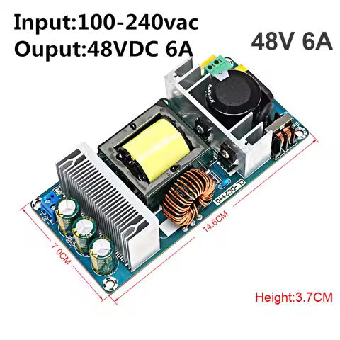 288W Switching Power Supply Board Industrial Bare Board 48V Power Supply Module AC-DC Module 48V 6A 