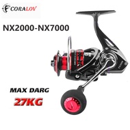 【Ready Stock】CORALOV Reel Power Handle Promo LK2000-7000 13 + 1BB Alat Pancing Reel Pancing Pemintal