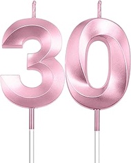 30th Birthday Decorations for Men, Purple 30th Birthday Candles, 30th Birthday Gifts Men Women 30 Ye