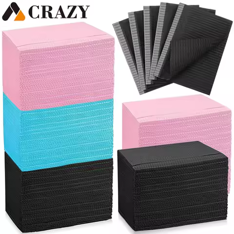 250/125/30/10pcs Disposable Dental Bib Dental Napkins 3 Colors Tattoo Table Covers Clean Pad Bibs Ta