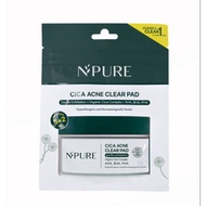 NPURE Cica Acne Clear Pad Gentle Exfoliation 7 Pads | EXFOLIATING PADS | EKSFOLIASI KULIT WAJAH