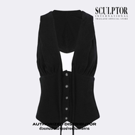SCULPTOR® เสื้ื้อคอร์เซ็ต Classic Sleeveless Hoodie