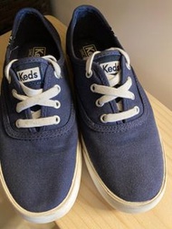Keds CHAMPION 品牌經典帆布鞋-海軍藍 9成新US6