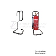 Ready Stock Fire Extinguisher Single Stand Chrome/灭火器专用挂架