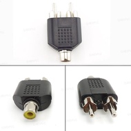 2 RCA Y Splitter connector AV Audio Video Plug Converter cable Male Female Plug 2 in 1 Adapter  SG4B