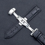 Top Quality Watch Strap 18mm 20mm 22mm 24mm Calf Genuine Leather Watch Band Alligator Grain Brown Wa