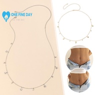 Retro Style Waist Chain With Star Pendant Fashion Waistband Body Chain A6g0
