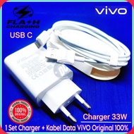 Vivo V20 Flash Charge Charger, V20 SE Vivo V21 5G Original 100% Fast Charging USB TYPE C 33Watt Ori 