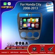 Car Audio For Honda City 2008-2013 Car Stereo Multimedia Player Android 13 Car Video Backup Camera Y