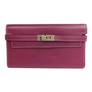 HERMES Epsom皮革Kelly Wallet長錢包Tosca/Rose Tyrien