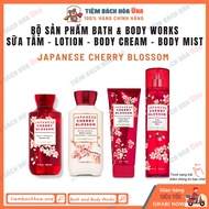 [Bill US] Japanese Cherry Blossom| Bộ sản phẩm sữa tắm dưỡng thể xịt thơm (body mist) Bath and Body 