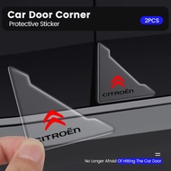 2Pcs Silicone Car Door Corner Cover Auto Anti-collision Protection Sticker For Citroen C1 C2 C3 Gran