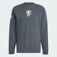 adidas ฟุตบอล เสื้อยืดแขนยาว Bellingham ผู้ชาย สีเทา JM9351