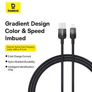 Baseus Discolor Series USB to iP 2.4A 1m/2m Fast Charging Cable
