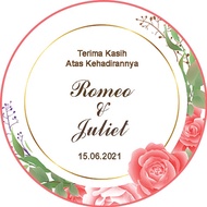 DESIGN KN-09 Round Greeting Card. Thank you card invitations on wedding souvenirs, thank you card ol