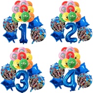 15pc ONE-PIECE Number Balloon Children's Birthday Party Decoration Latex Aluminum ONE PIECEs Luffy B