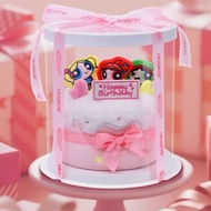 飛天小女警 生日蛋糕 擺設  The Powerpuff Girls 毛毛 泡泡 花花 送禮 日用 公仔 生日禮物 聖誕禮物 實用 擺件 裝飾 擺件