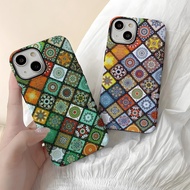 Colorful Vintage Plaid Phone Korean Novelty Phone Case Suitable for 14/13/12/11 Pro Max iPhone Case 