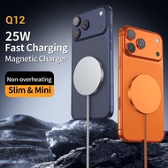 25W Wireless Fast Charging Charger Q12 Ultra-Thin Portable Magnetic Cable Mobile Wireless Charger