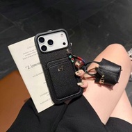 愛馬仕HERMES包包+皮革苹果17系列手機殼多色可選：黑色、橙色、