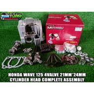 MUTARRU HONDA WAVE 125 4VALVE 21MM*24MM CYLINDER HEAD ASSEMBLY