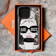 CASETiFY X สาวบอสเงินเหลวดูดกรณีปลอก Apple IPhone X XS XR 11 12 Pro 12 13 Pro Max XSMax SE 2020ผลกระทบสไตล์ Hrad พีซีที่ครอบคลุมกรณี