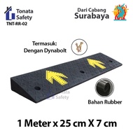Rubber Ramp Slanted Rubber Ramp / 100 x 25 x 7 cm