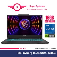 MSI Cyborg 15 A12UDX-431SG Gaming Laptop / Intel i7-12650H / RTX3050 / 16GB RAM / 512GB SSD / 15.6″ FHD 144Hz / W11