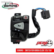 ✔☂Domino Handle Switch For Honda Click with Pssing Light Hazard Light PLug and play