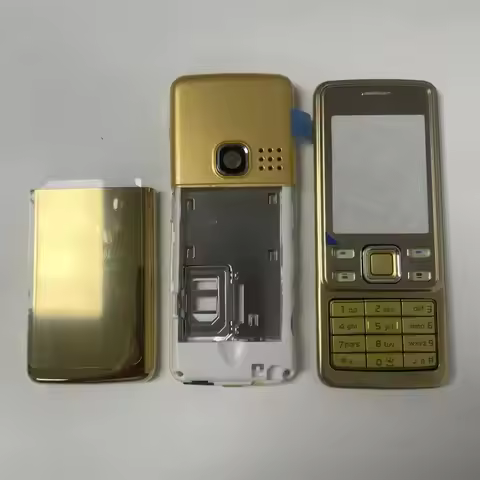 Full Complete Mobile Phone Housing Cover Door Frame Battery Back Cover English Keypad For Nokia 6300