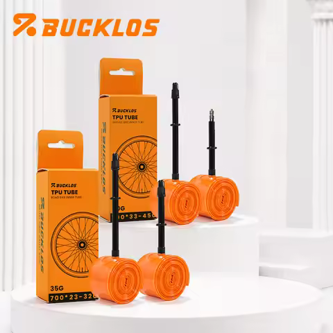 BUCKLOS TPU Material Bicycle Inner Tube 700C 23-32C Road Bike Tire 45 65 80 Mm Length Ultralight 700