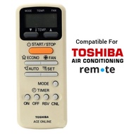 Replacement for Toshiba Air Conditioner Remote Control WC-E1NE WH-E1NE WH-E1BE WC-E1BE......