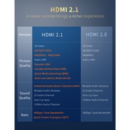 ส่งจาก กทมJasoz สาย HDMI 2.1 Cable 8K/60Hz 4K/240hz 48Gbps  สําหรับ PC TV Switch ยาว 0.5m-10m